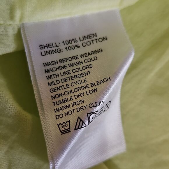 Tommy Bahama Pistachio 100% Linen Dress Size Large - Picture 10 of 12